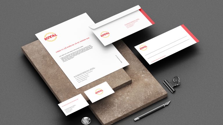 thiết kế logo gạch hoàng gia