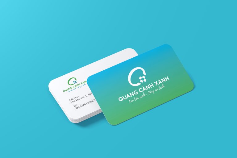 thiết kế logo quang cảnh xanh